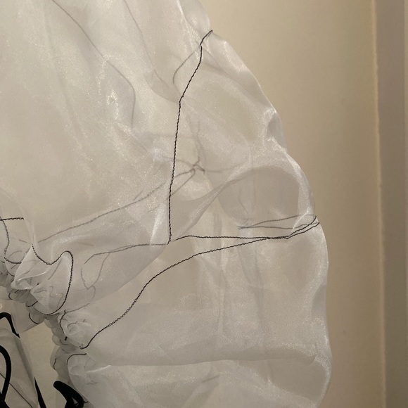 Sheer White Top - Picture 4 of 5